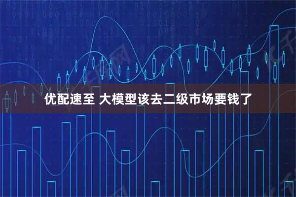 优配速至 大模型该去二级市场要钱了