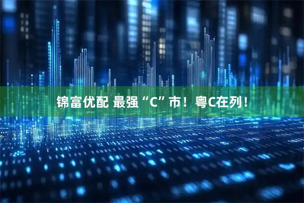 锦富优配 最强“C”市！粤C在列！
